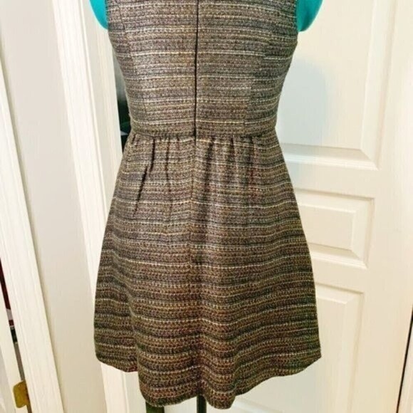 Anthropologie Moulinette Soeurs Shimmer Metallic Tweed Fit and Flare Dress - Picture 7 of 15